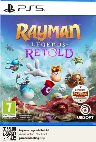 Rayman Legends Retold PlayStation 5, PAL box front