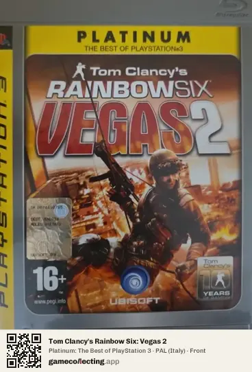 Tom Clancy's Rainbow Six: Vegas 2 PlayStation 3, Italy box front