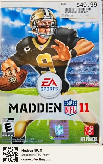 Madden NFL 11 Nintendo Wii, NTSC box front