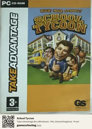 School Tycoon Computer, United Kingdom box front