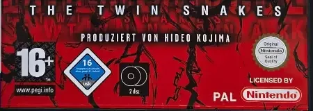 Metal Gear Solid: The Twin Snakes, the PEGI square on its front