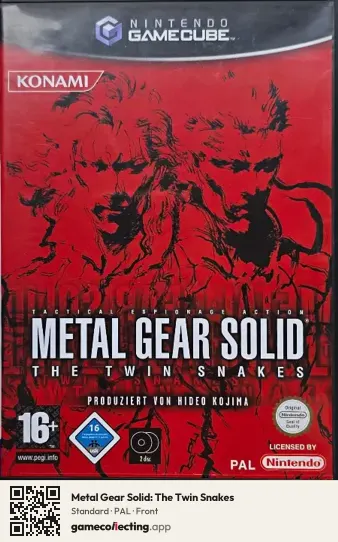 Metal Gear Solid: The Twin Snakes Nintendo GameCube, PAL box front