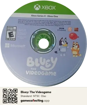 Bluey: The Videogame Xbox Series X, NTSC disc