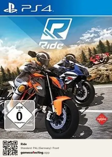 Ride PlayStation 4, Germany box front
