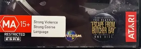 The Chronicles of Riddick: Assault on Dark Athena, the Australian classification mark on its front