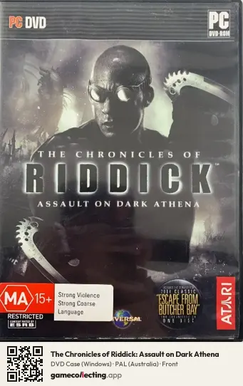 The Chronicles of Riddick: Assault on Dark Athena Computer, Australia box front