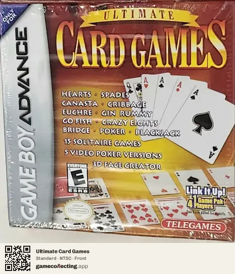 Ultimate Card Games Game Boy Advance, NTSC box front