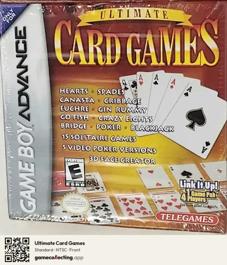 Ultimate Card Games Game Boy Advance, NTSC box front