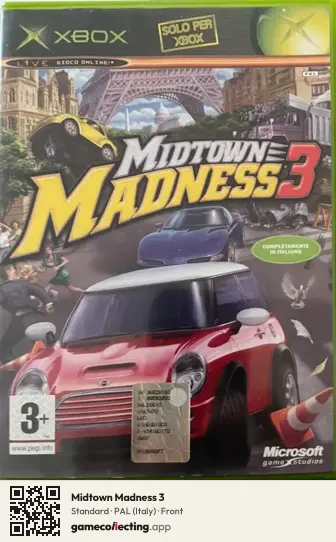 Midtown Madness 3 Xbox, Italy box front