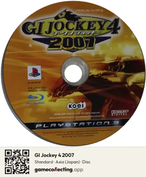 GI Jockey 4 2007 PlayStation 3, Asia disc