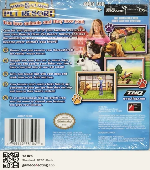 Yo Bro TurboGrafx-16, NTSC box back