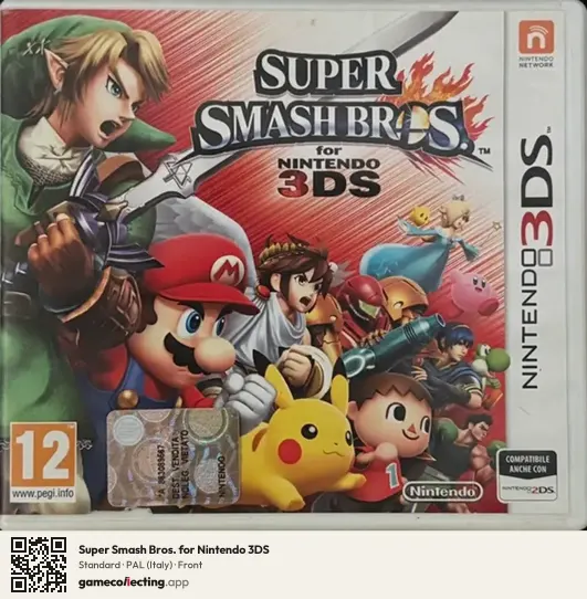 Super Smash Bros. for Nintendo 3DS Nintendo 3DS, Italy box front