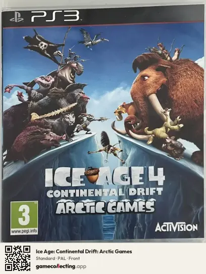 Ice Age: Continental Drift: Arctic Games PlayStation 3, PAL box front