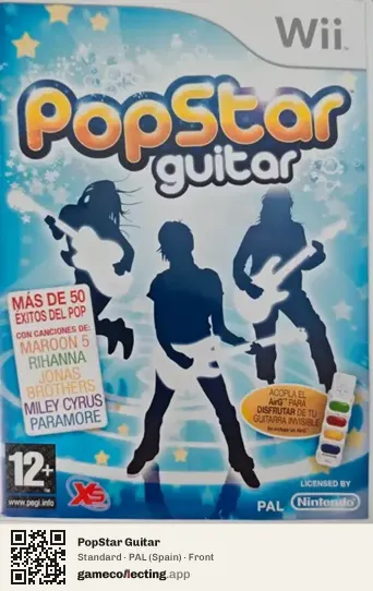 PopStar Guitar Nintendo Wii, Spain box front
