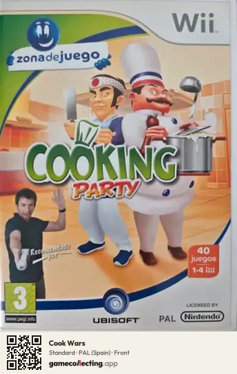 Cook Wars Nintendo Wii, Spain box front
