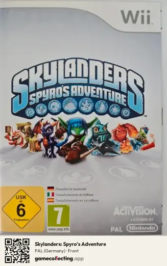 Skylanders: Spyro's Adventure Nintendo Wii, Germany box front