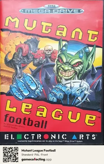Mutant League Football Sega Mega Drive / Genesis, PAL box front