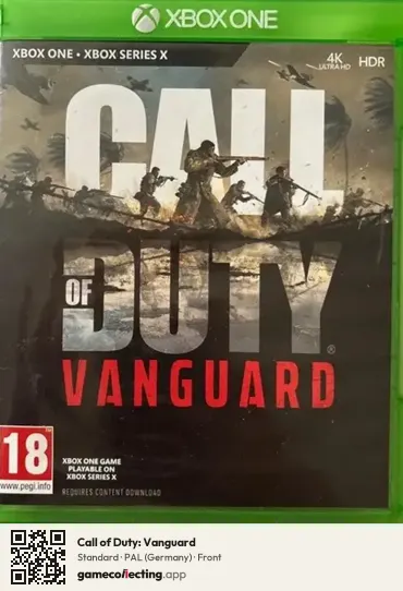 Call of Duty: Vanguard Xbox One, Germany box front