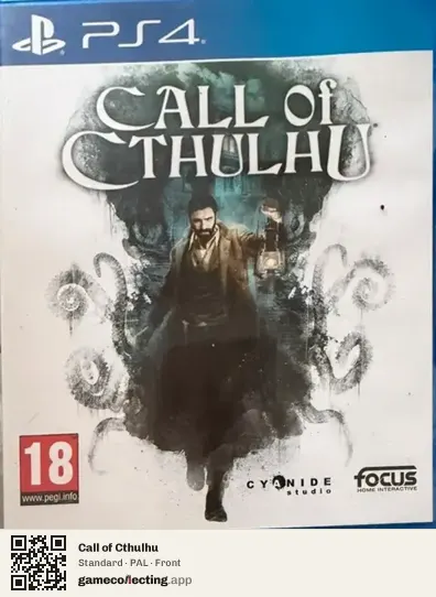 Call of Cthulhu PlayStation 4, PAL box front