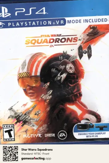 Star Wars: Squadrons PlayStation 4, NTSC box front