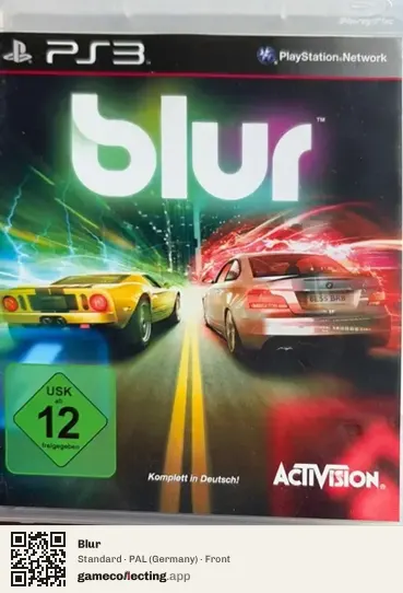 Blur PlayStation 3, Germany box front