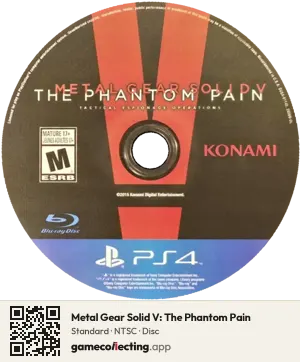 Metal Gear Solid V: The Phantom Pain PlayStation 4, NTSC disc