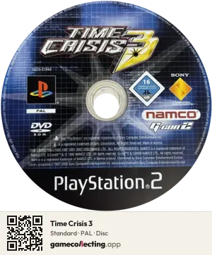 Time Crisis 3 PlayStation 2, PAL disc