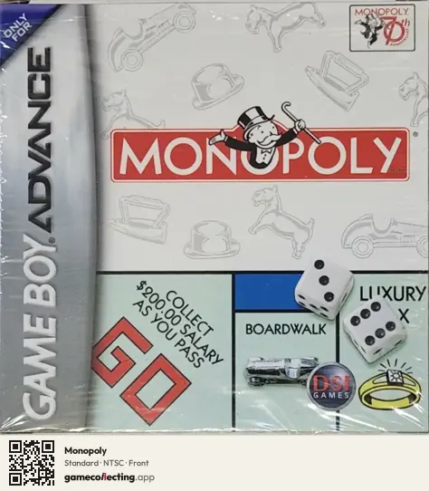 Monopoly Game Boy Advance, NTSC box front