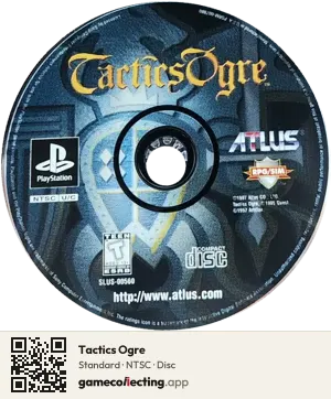 Tactics Ogre PlayStation, NTSC disc