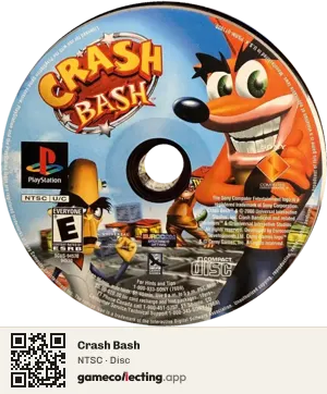 Crash Bash PlayStation, NTSC disc