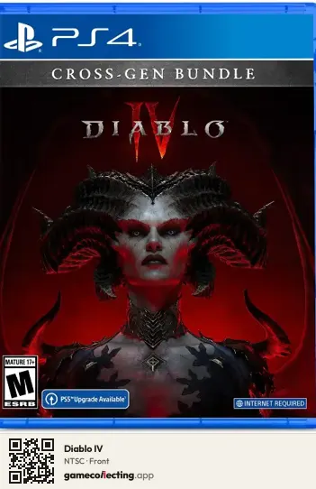 Diablo IV PlayStation 4, NTSC box front