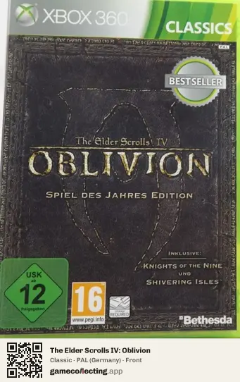The Elder Scrolls IV: Oblivion Xbox 360, Germany box front