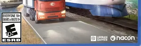 Transport Fever 2: Console Edition, the ESRB box on its front