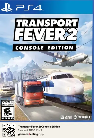 Transport Fever 2: Console Edition PlayStation 4, NTSC box front