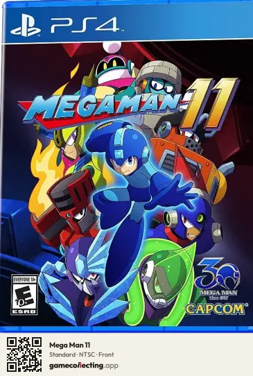 Mega Man 11 PlayStation 4, NTSC box front