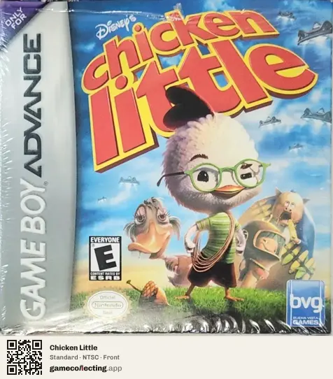 Chicken Little Game Boy Advance, NTSC box front