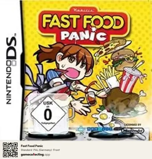 Fast Food Panic Nintendo DS, Germany box front