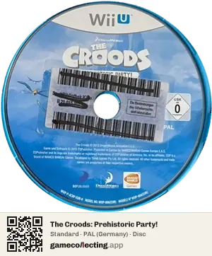 The Croods: Prehistoric Party! Nintendo Wii U, PAL disc