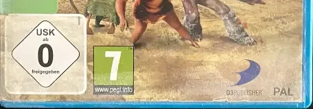 The Croods: Prehistoric Party!, the USK square on its front