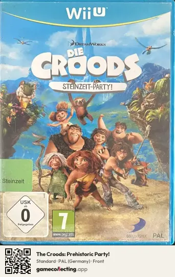 The Croods: Prehistoric Party! Nintendo Wii U, Germany box front