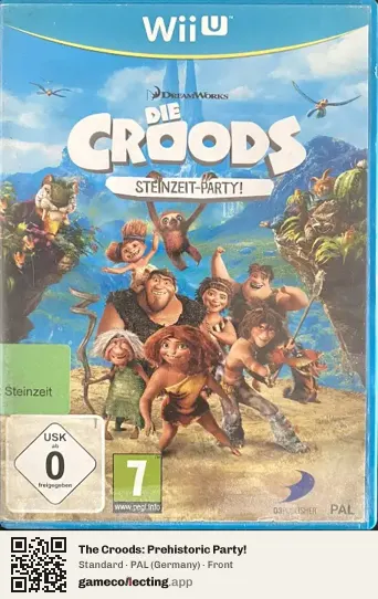 The Croods: Prehistoric Party! Nintendo Wii U, Germany box front