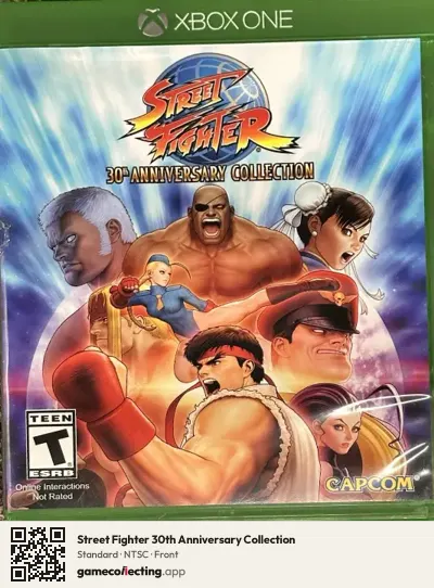 Street Fighter 30th Anniversary Collection Xbox One, NTSC box front