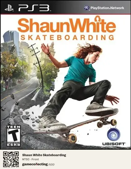 Shaun White Skateboarding PlayStation 3, NTSC box front