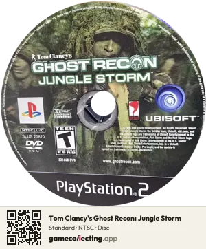 Tom Clancy's Ghost Recon: Jungle Storm PlayStation 2, NTSC disc