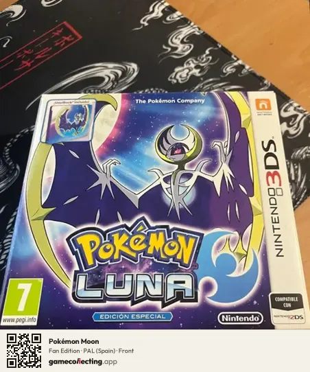 Pokémon Moon Nintendo 3DS, Spain box front