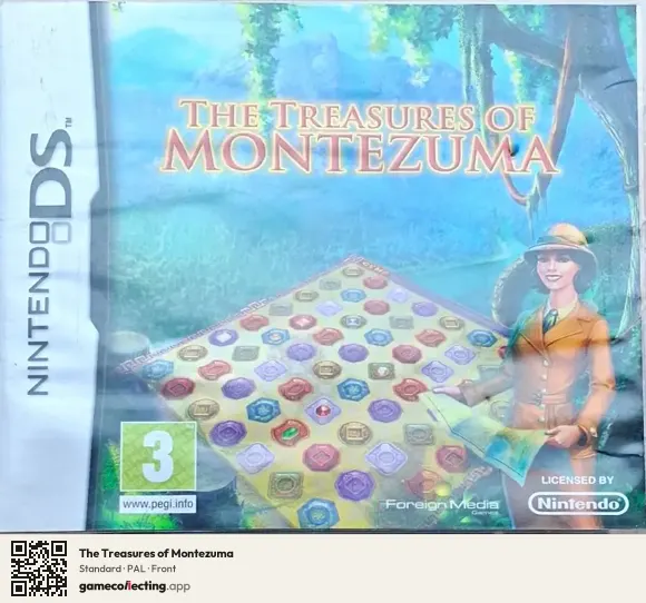 The Treasures of Montezuma Nintendo DS, PAL box front