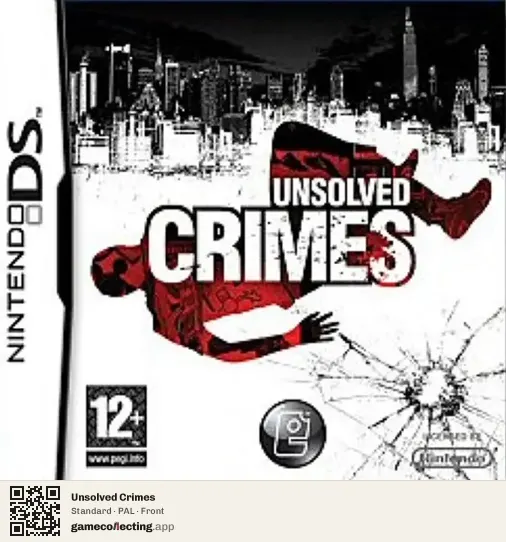 Unsolved Crimes Nintendo DS, PAL box front