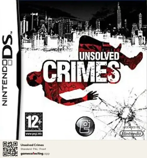 Unsolved Crimes Nintendo DS, PAL box front