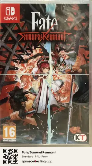 Fate/Samurai Remnant Nintendo Switch, PAL box front