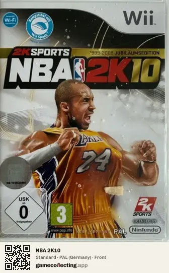NBA 2K10 Nintendo Wii, Germany box front